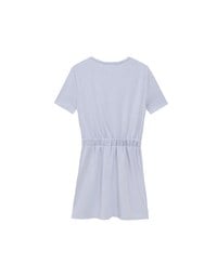 AIRY HOURGLASS Casual Sculpted Waist Mini Dress with AIR SPACE Logo Embroidered