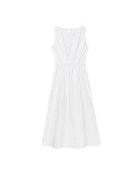 Sleeveless Button Front Maxi Dress with Pockets