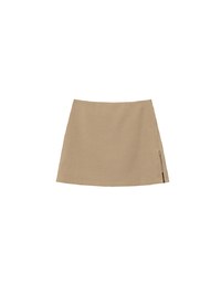 High Waist Minimal A Line Skort with Side Zipper