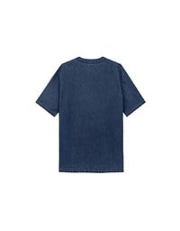 Men’s Cheongsam Short Sleeve Jeans Denim Cheongsam Qipao Shirt with Knot Button Detail