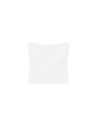 Strapless Sweetheart Neckline Ruched Fitted Tube Bra Top