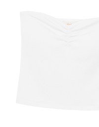 Strapless Sweetheart Neckline Ruched Fitted Tube Bra Top
