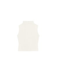 Sleeveless Mock Neck Fitted Knit Top