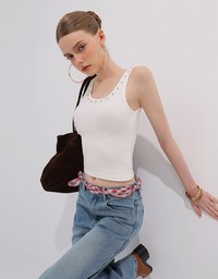 Mid Rise Vintage Washed Wide Leg Jeans Denim Pants