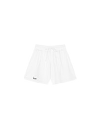 AIR SPACE Logo Embroidered Striped Drawstring Waist Casual Shorts