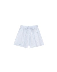 AIR SPACE Logo Embroidered Striped Drawstring Waist Casual Shorts