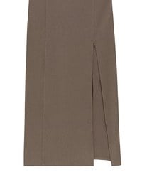 2 Way Strapless Padded Tube Maxi Dress with Zipper Cut Out Waist