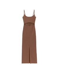 AIRY HOURGLASS Spaghetti Strap Back Cut Out Padded Cami Maxi Dress