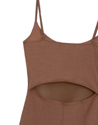 AIRY HOURGLASS Spaghetti Strap Back Cut Out Padded Cami Maxi Dress