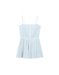 Spaghetti Strap A Line Button Down Jumpsuit