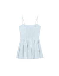 Spaghetti Strap A Line Button Down Jumpsuit