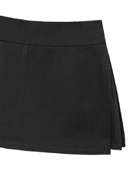 AIRY HOURGLASS Low Rise Plain Fitted Skorts