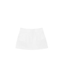 AIRY HOURGLASS Low Rise Plain Fitted Skorts