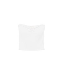 Strapless Sweetheart Neckline Ruched Fitted Tube Bra Top