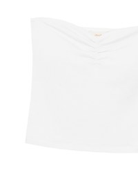 Strapless Sweetheart Neckline Ruched Fitted Tube Bra Top
