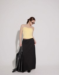 Strapless Sweetheart Neckline Ruched Fitted Tube Bra Top