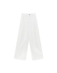 【Stain Resistant】Relaxed Fit High Waist Wide Leg Jeans Denim Pants