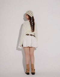 Cable Knit Long Sleeve Cropped Shrug Cardigan