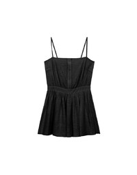 Spaghetti Strap A Line Button Down Jumpsuit