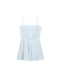 Spaghetti Strap A Line Button Down Jumpsuit