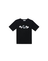 Cherry Graphic Logo Print Short Sleeve Tee