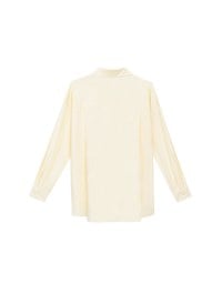 【Stain Resistant】Oversized Pocket Detail Button Down Shirt Blouse