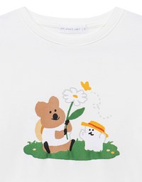 【DINOTAENG】Puff Print Graphic T-Shirt (Adults & Kids)