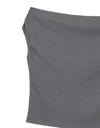 Fitted Off Shoulder Stretch Cotton Short Sleeve Top
