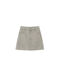 High Waisted Wash Jeans Denim A Line Mini Skirt