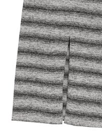 Sleeveless Scoop Neck Striped Knit Bodycon Maxi Dress