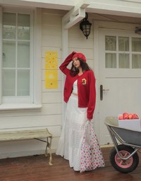 【DINOTAENG】Embroidered Button-Down Knit Cardigan
