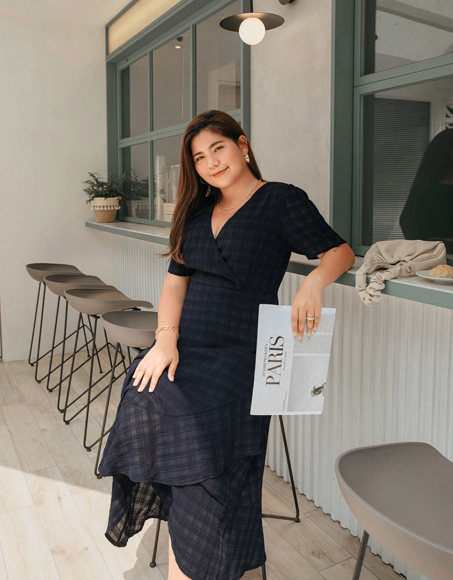 Sweet Sultry Textured Ruffled Maxi Dress