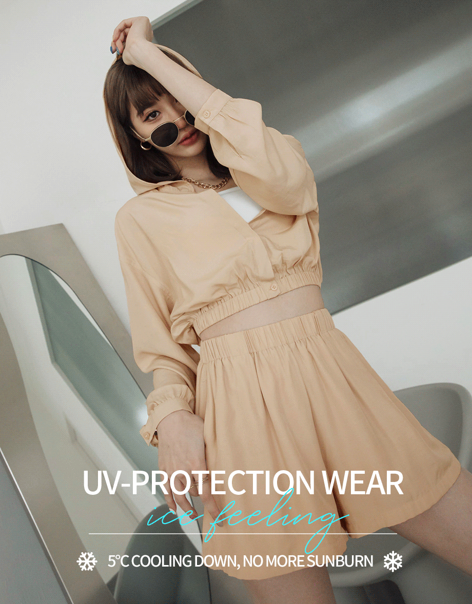Elevated Casual Sun Protection Cooling Cinched Waist Hoodie