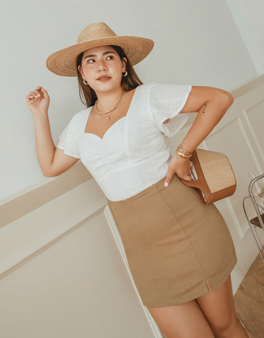 360° Pleated Slim Skort